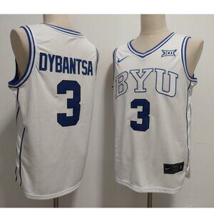 Adult Mens AJ Dybantsa White 3 Stitched Jersey